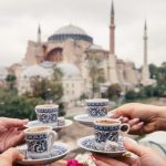 People in Istanbul drinking Turkish Coffee