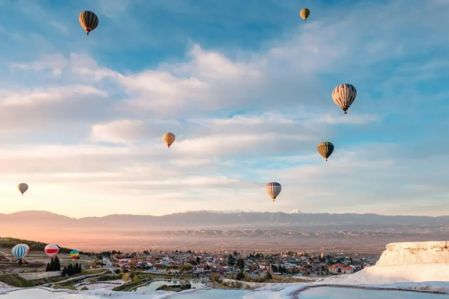⚪ Pamukkale with Balloon & Ancient City